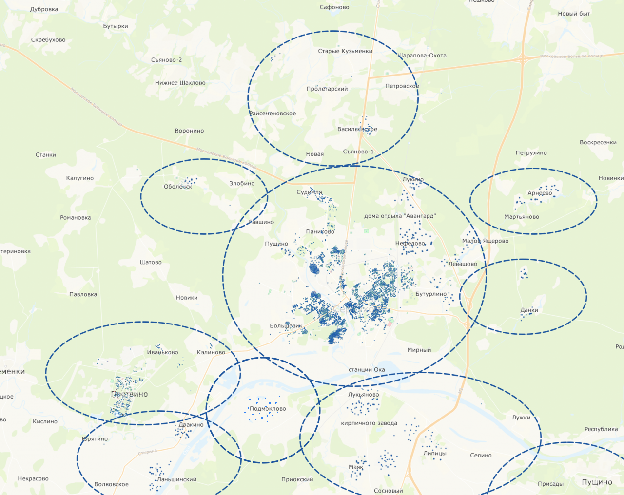 Беговая карта города